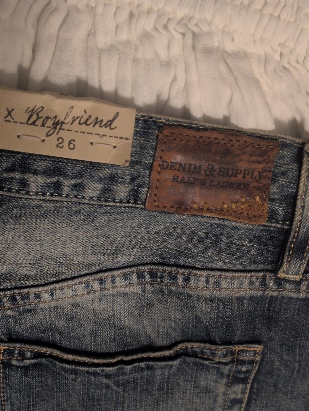 Denim & Supply Ralph Lauren faded blue boyfriend jeans